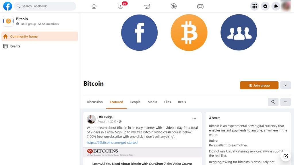 Cryptocurrency Groups to Join on Facebook - Coindoo