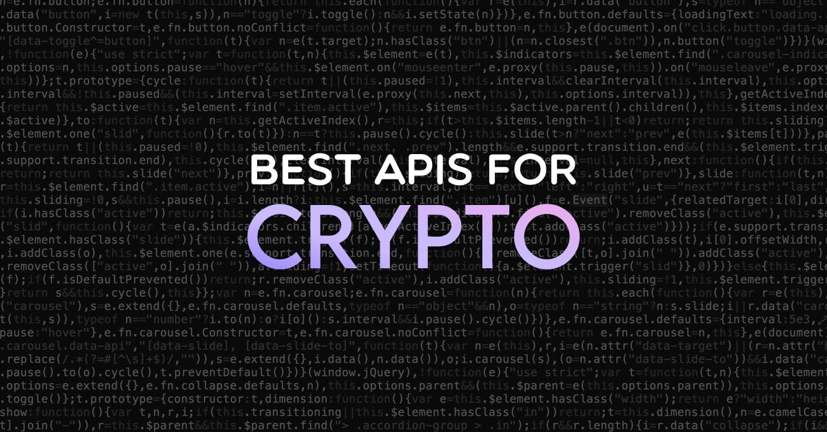 Get Crypto Data Using a Python API for Cryptocurrency