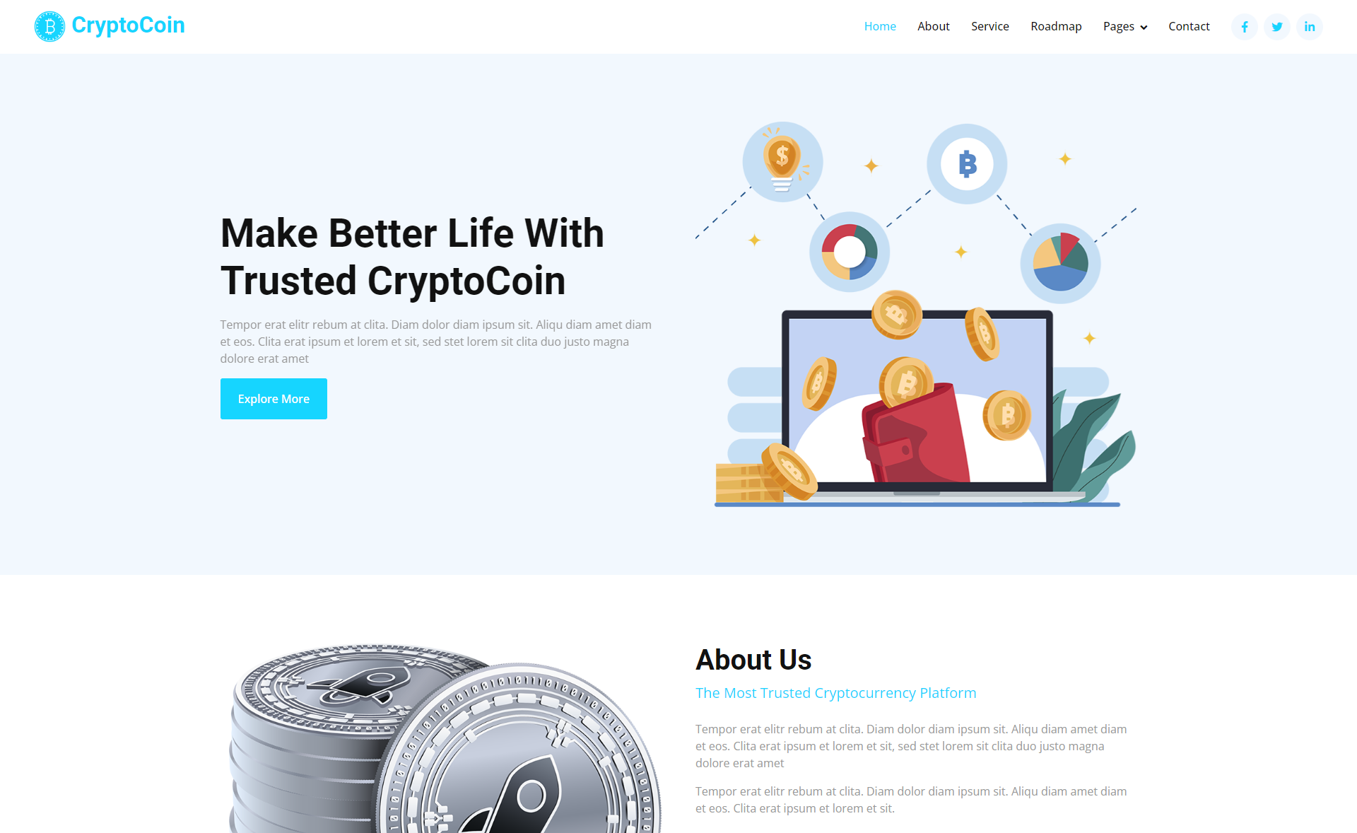 Crypto Website template (Free)| Proxima | Figma Community