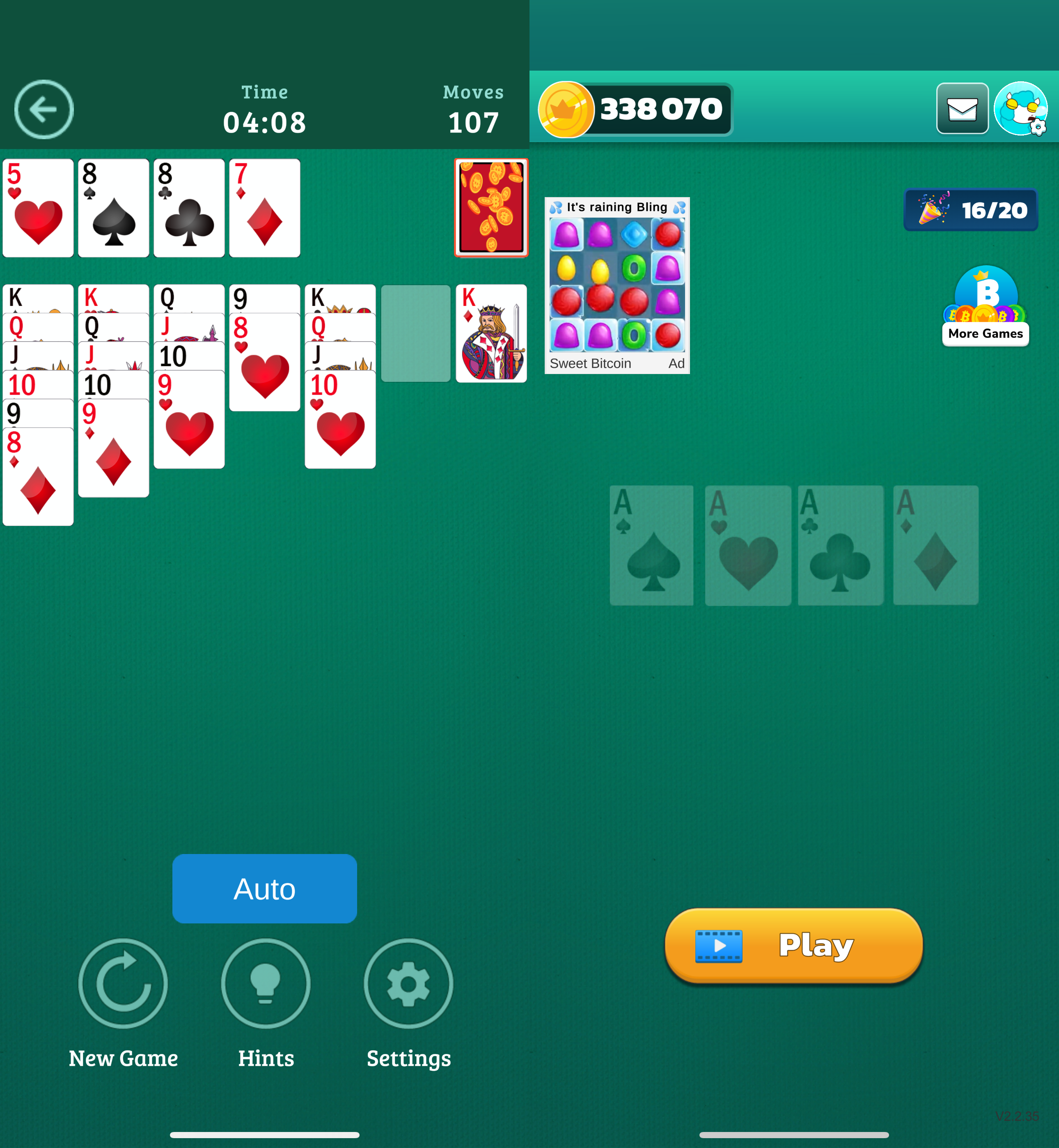 Bitcoin Solitaire - Get BTC! Download New Android APK - 