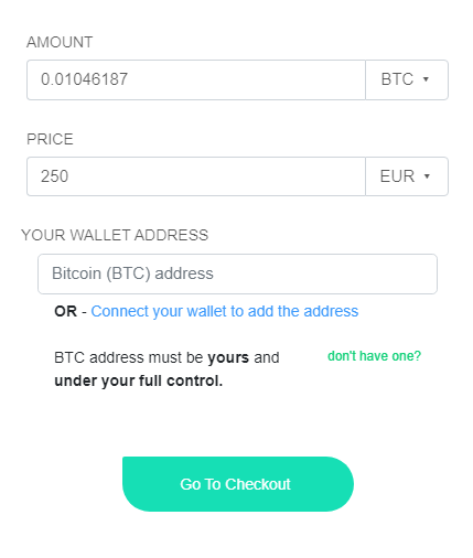 Buy Bitcoin with credit card instantly