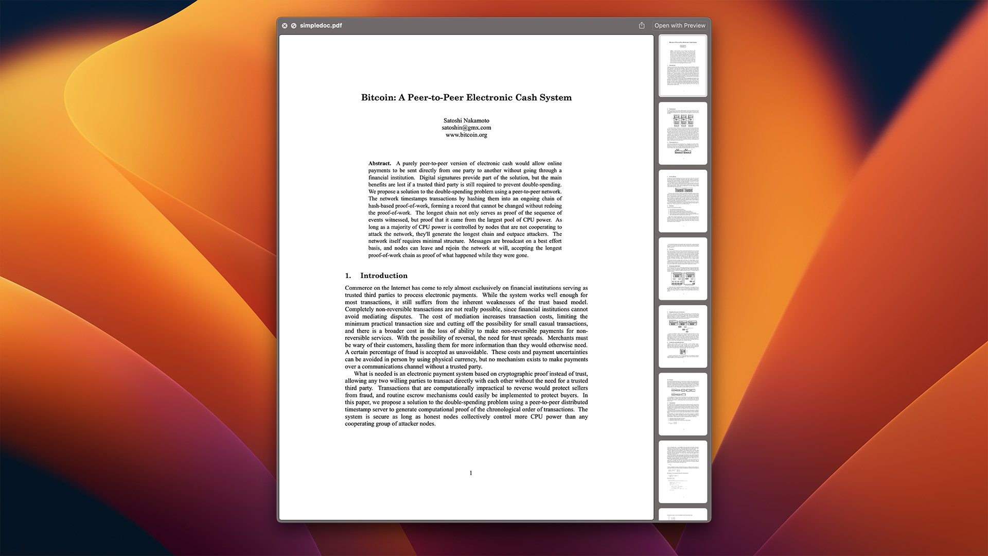 How to find the Bitcoin whitepaper hidden in macOS (while you still can) | Macworld