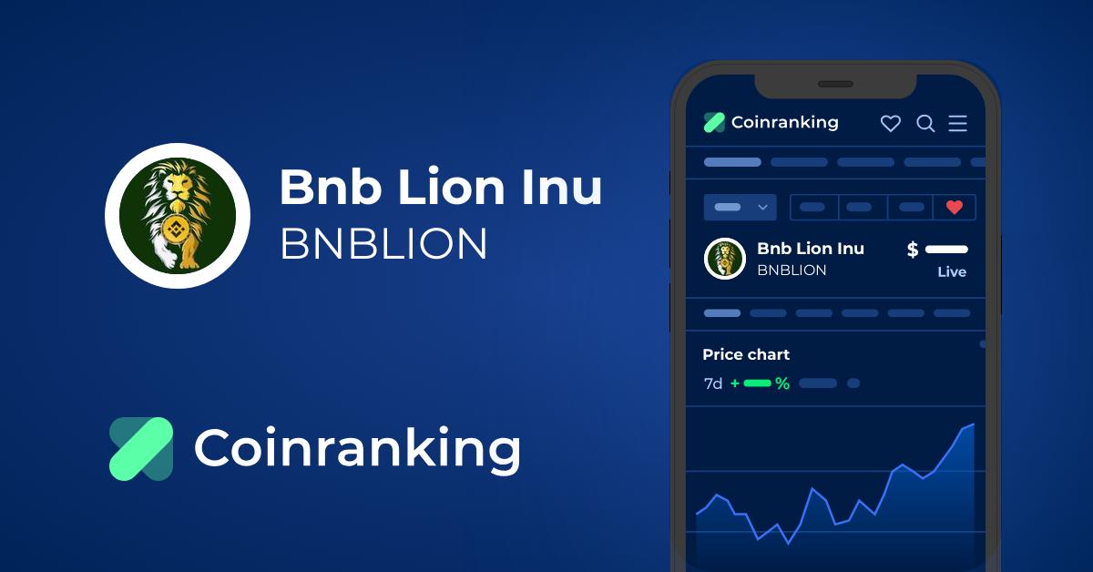 Bnb Lion Inu Price Today - BNBLION to US dollar Live - Crypto | Coinranking