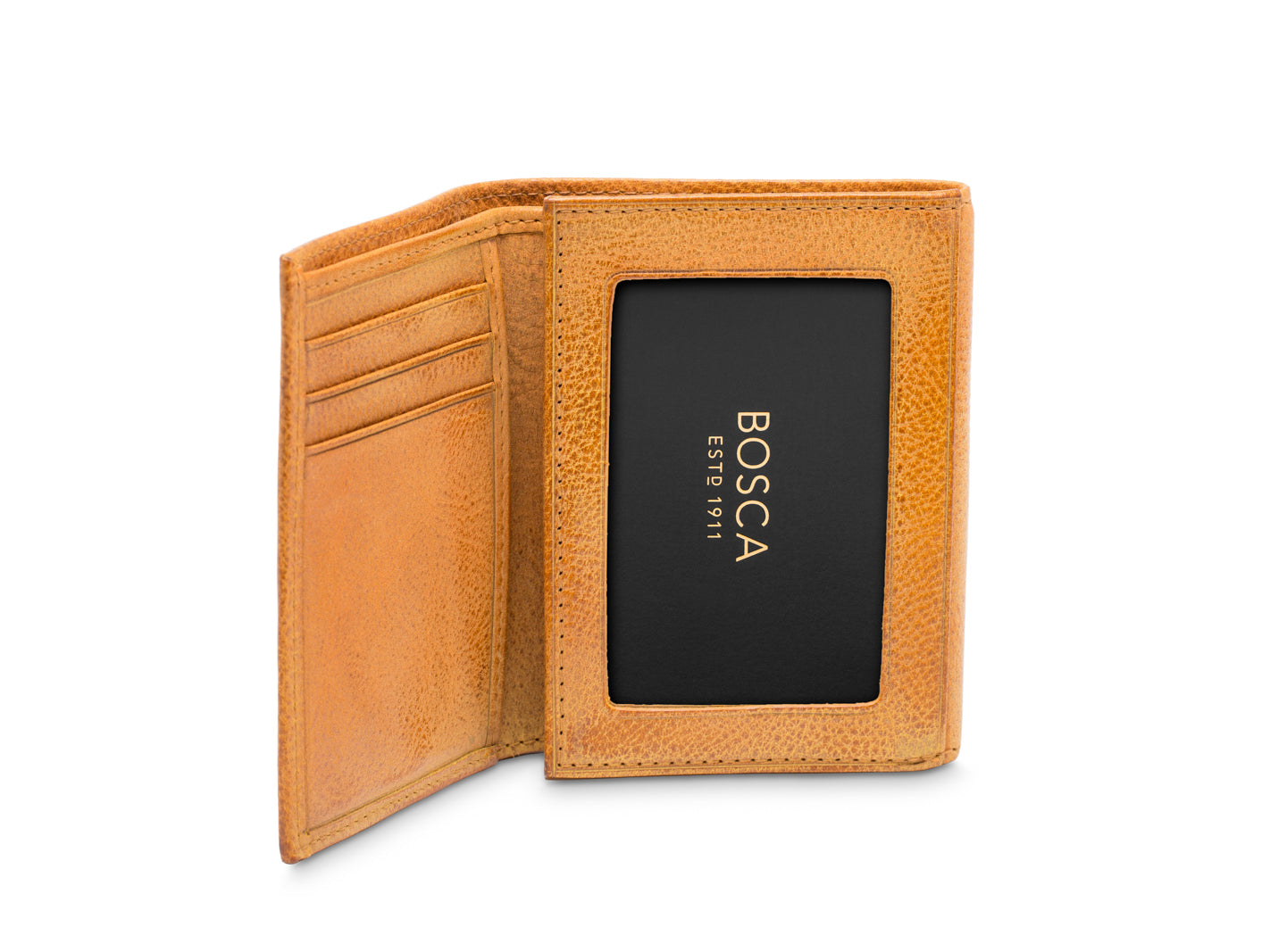 Bosca Men's Double I.D. Trifold in Dolce Leather Ghana | Ubuy