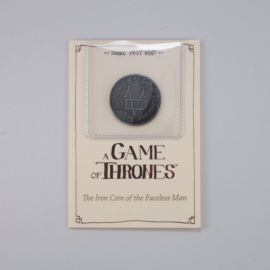 Iron coin of Braavos | Game of thrones gifts, Faceless men, Coins