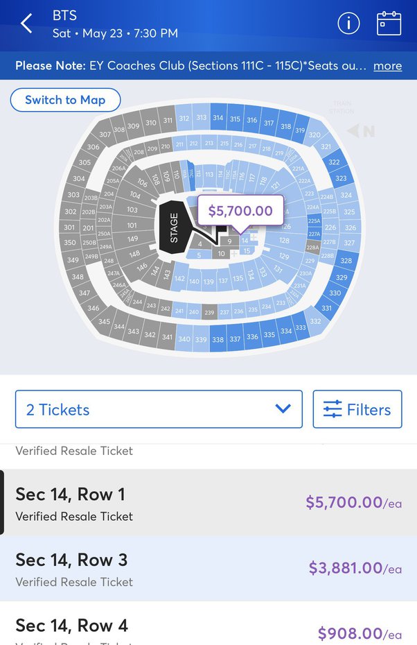 BTS Ticket Prices | cryptolog.fun