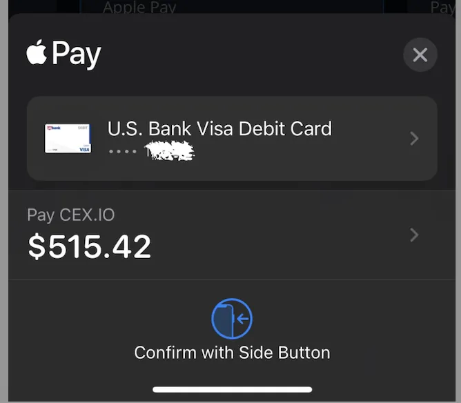 Buy Bitcoin with Apple Pay No Verification in 