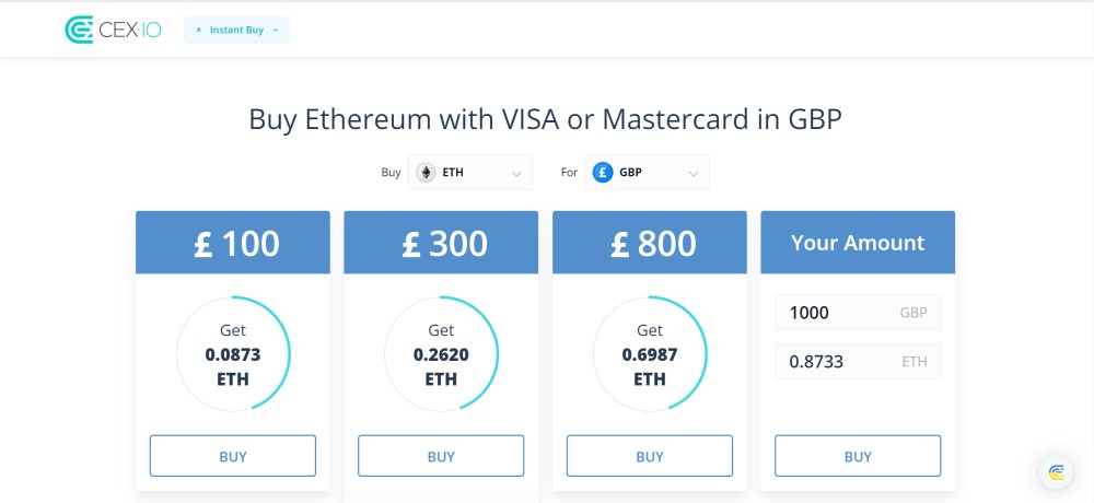 Buy Ethereum (ETH) with a credit card and debit card Instantly - ChangeHero