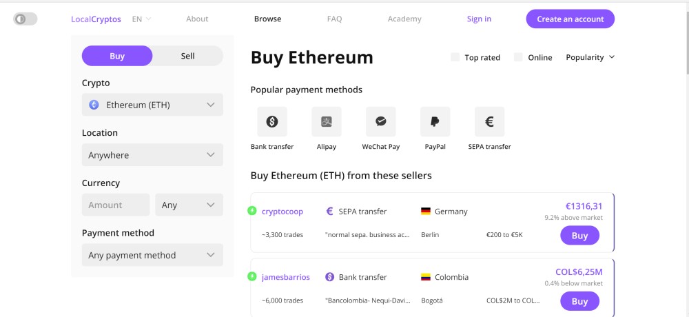 Buy Ethereum (ETH) in UK With GBP | CoinJar | Trusted Crypto Trading since 