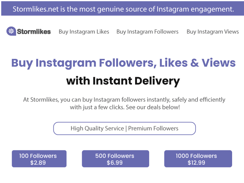 Buy Instagram Followers | Real, Cheap & Instant | Ins Followers