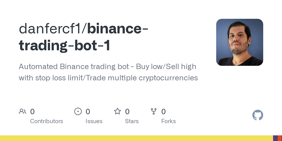 GitHub - zyairelai/buy-low-sell-high: ✅ Low Risk ✅ Trading Automation on Binance Spot 😛