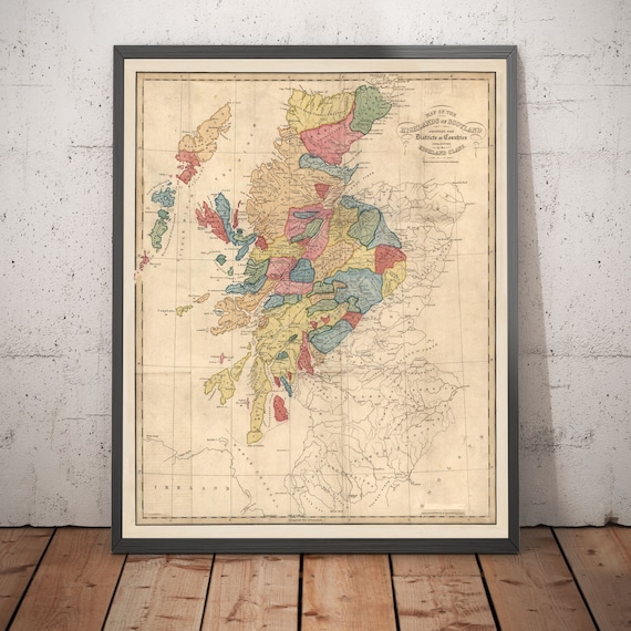 Scotland Wall Map, Buy Wall Map of Scotland - Mapworld