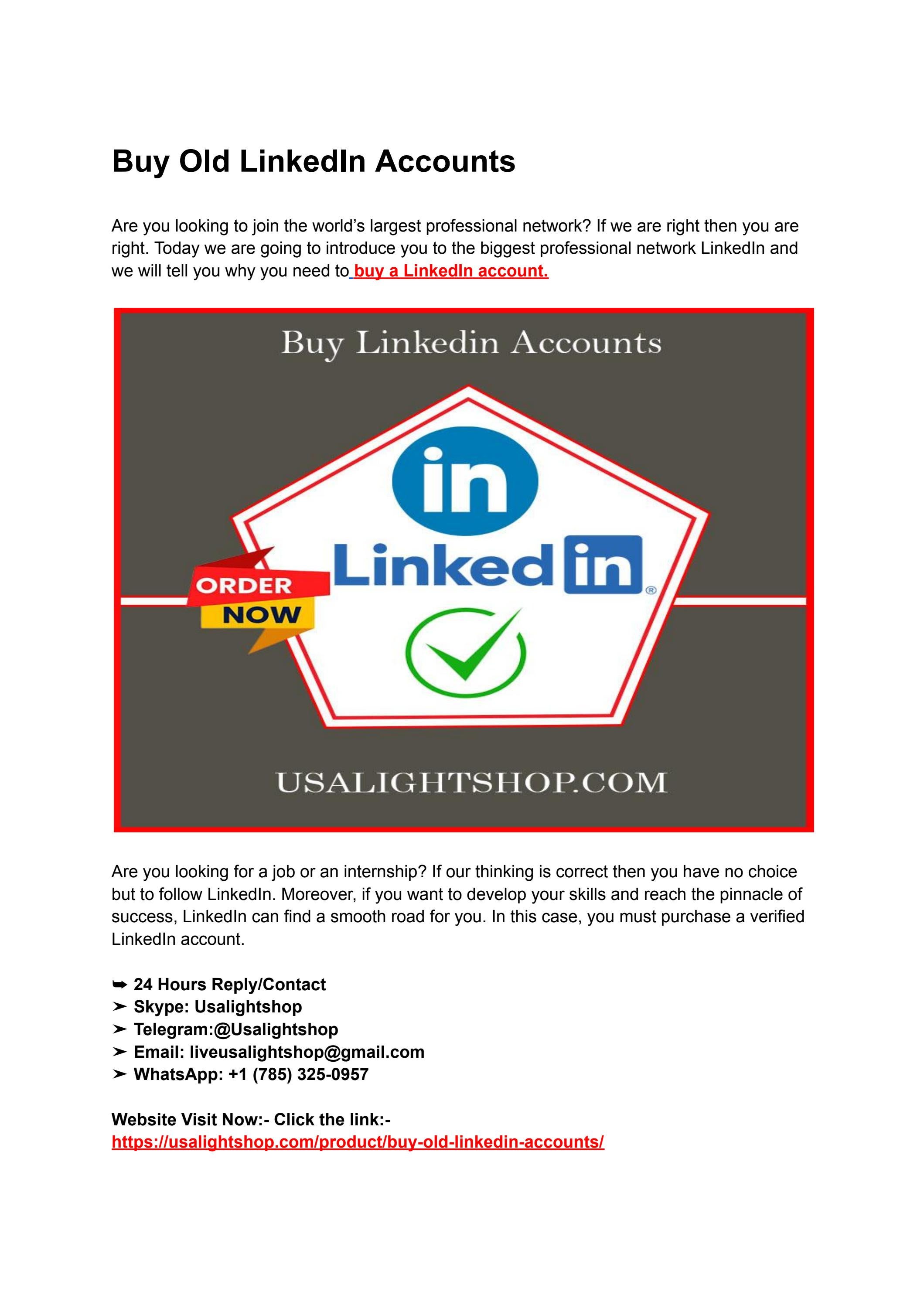 Buy LinkedIn Accounts | From Only $ - Soclikes