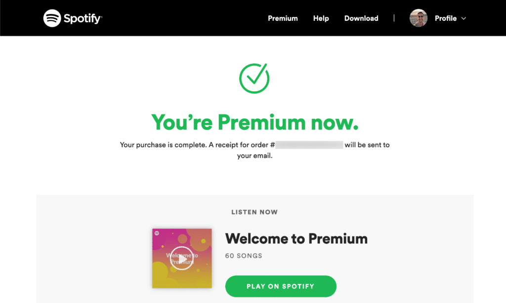 Buy Spotify Premium 1 Year Upgrade (Private) for $9