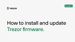 How do I perform a firmware update on my Trezor device?
