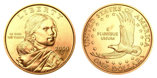 1 dollar - Sacagawea Dollar, USA - Coin value - cryptolog.fun