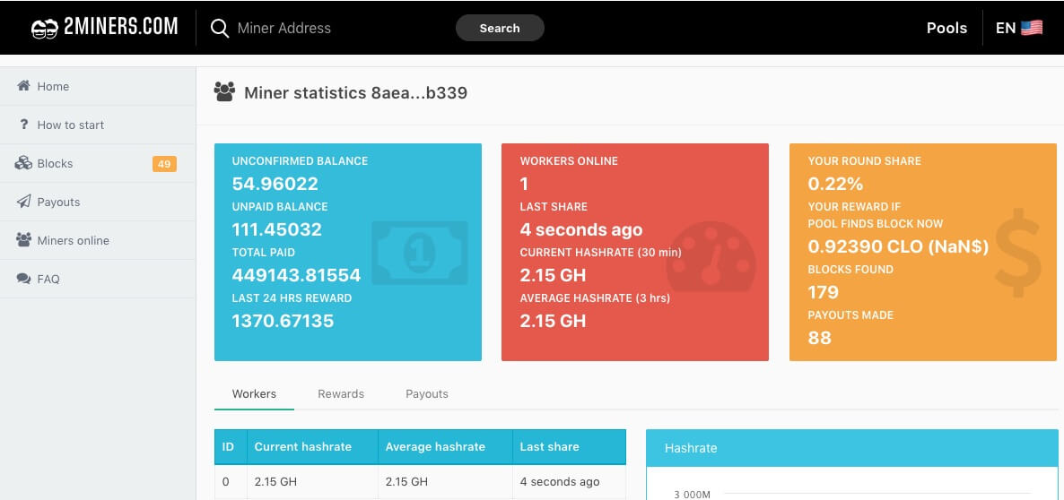 pool2mine - Callisto Network