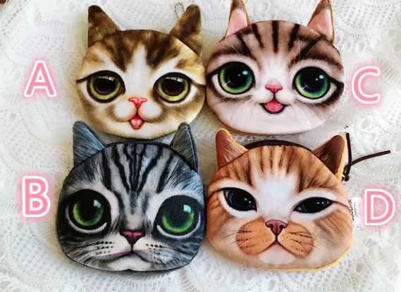 Cute cat coin purse – Team #CarterStrongForever