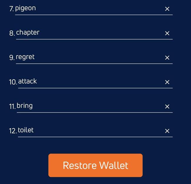 Restore Jaxx wallet