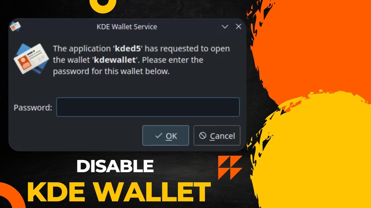 How to remove the presistant KDE wallet message that sometimes pops up? - Plasma - EndeavourOS