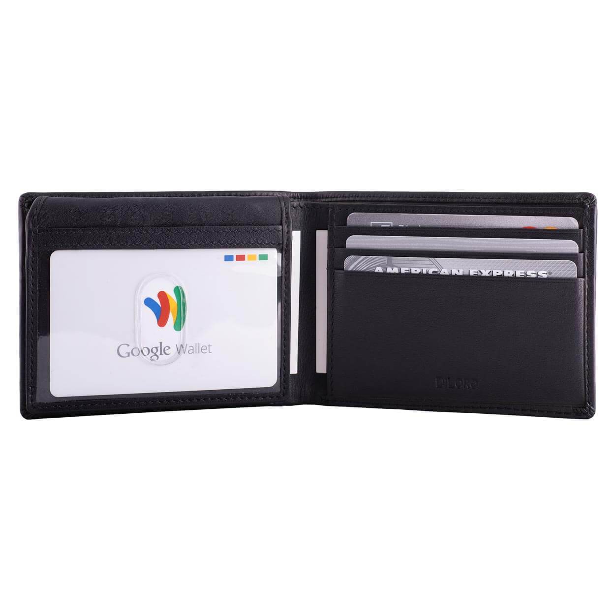 Double-Sided ID Window Bifold Wallet | Genuine Napa Leather | RFID Blocking - DiLoro Leather