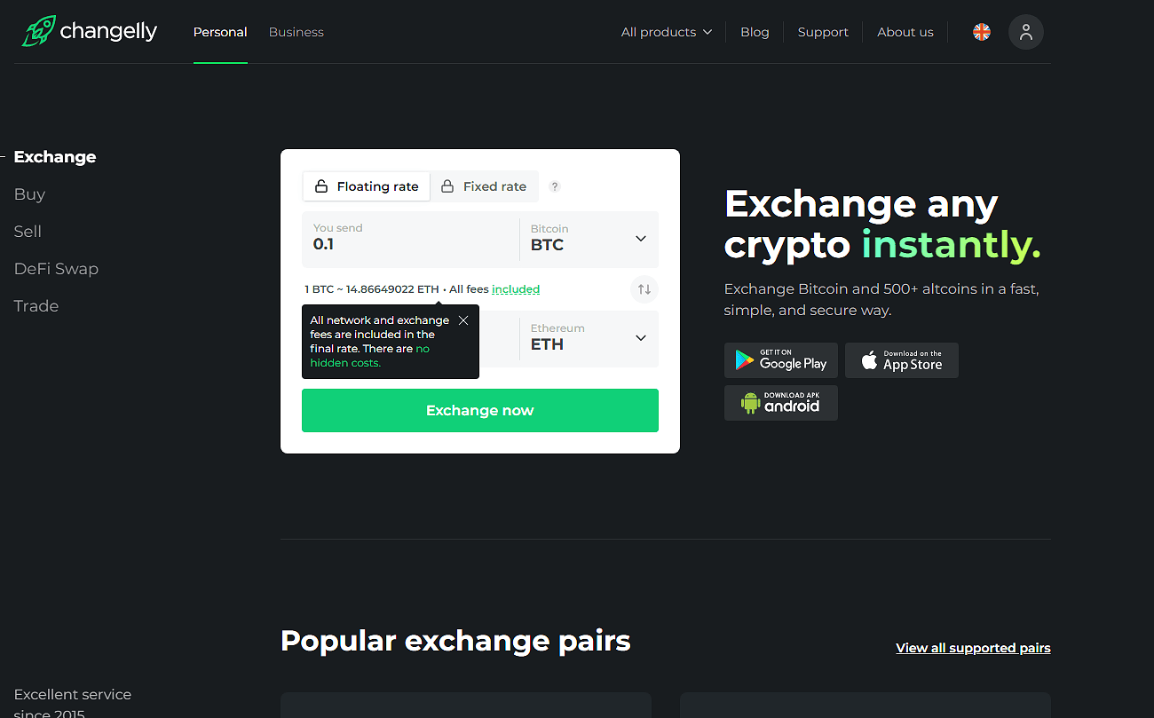 Changelly review Pros, cons, fees & more | cryptolog.fun