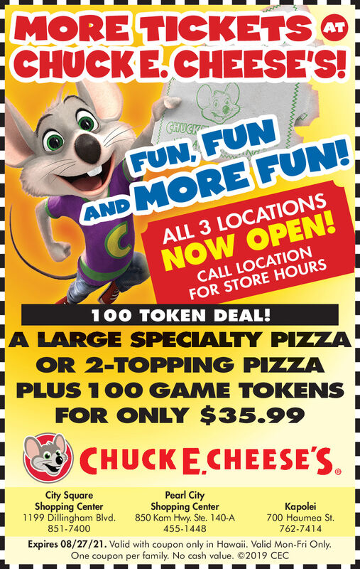 Chuck E. Cheeses – ROAMTT