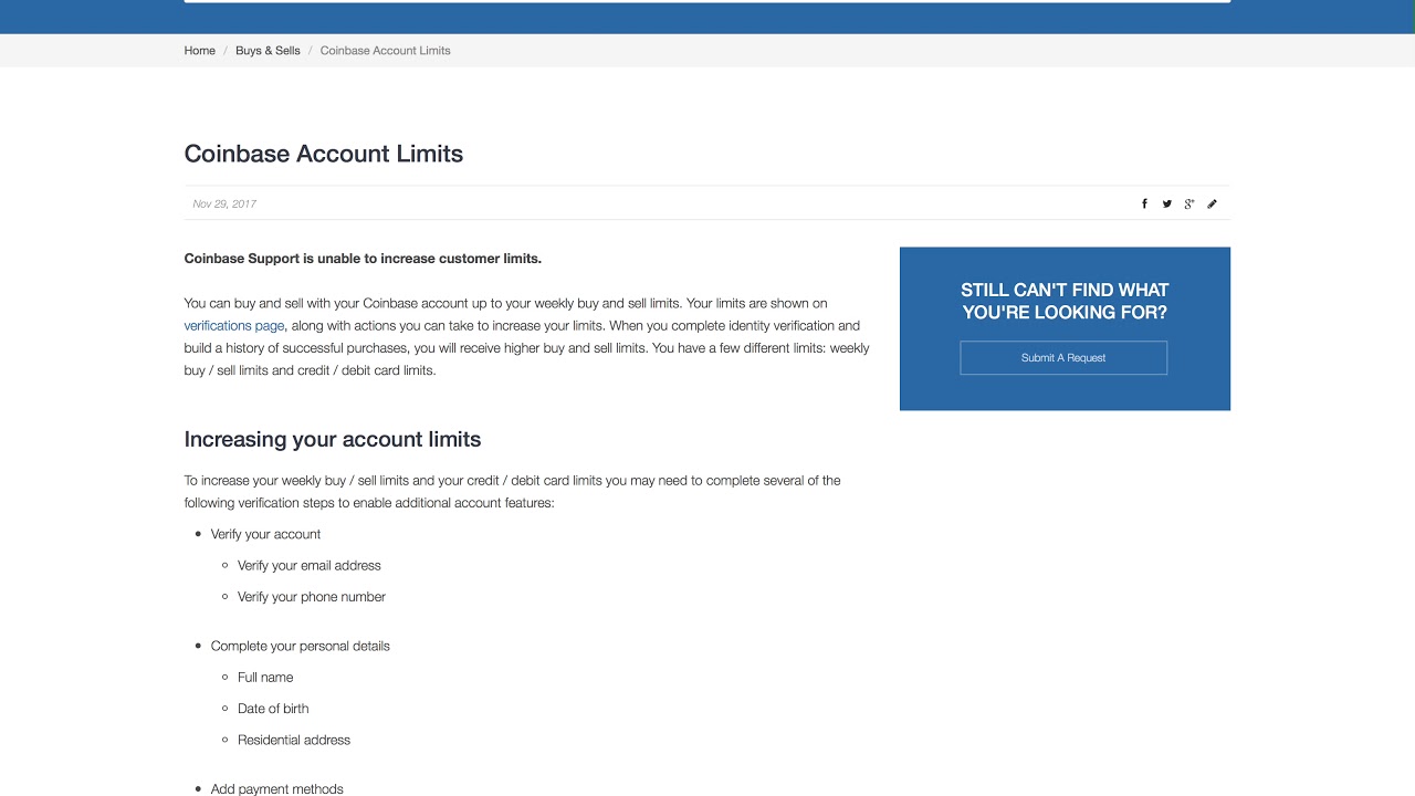 Why your Coinbase Limit is Low & How to Increase It? – The Cryptocurrency Forums
