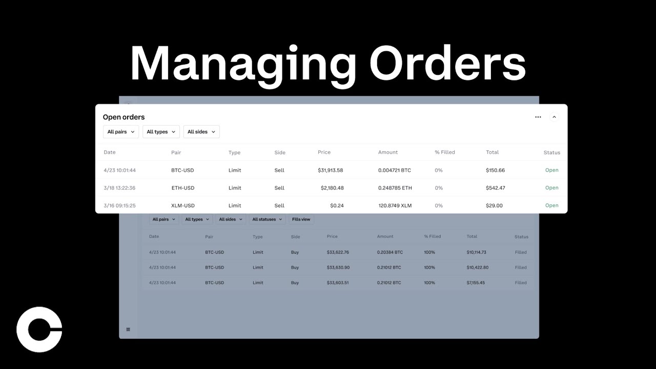 Trading - Advanced Order Types with Coinbase - deeplizard