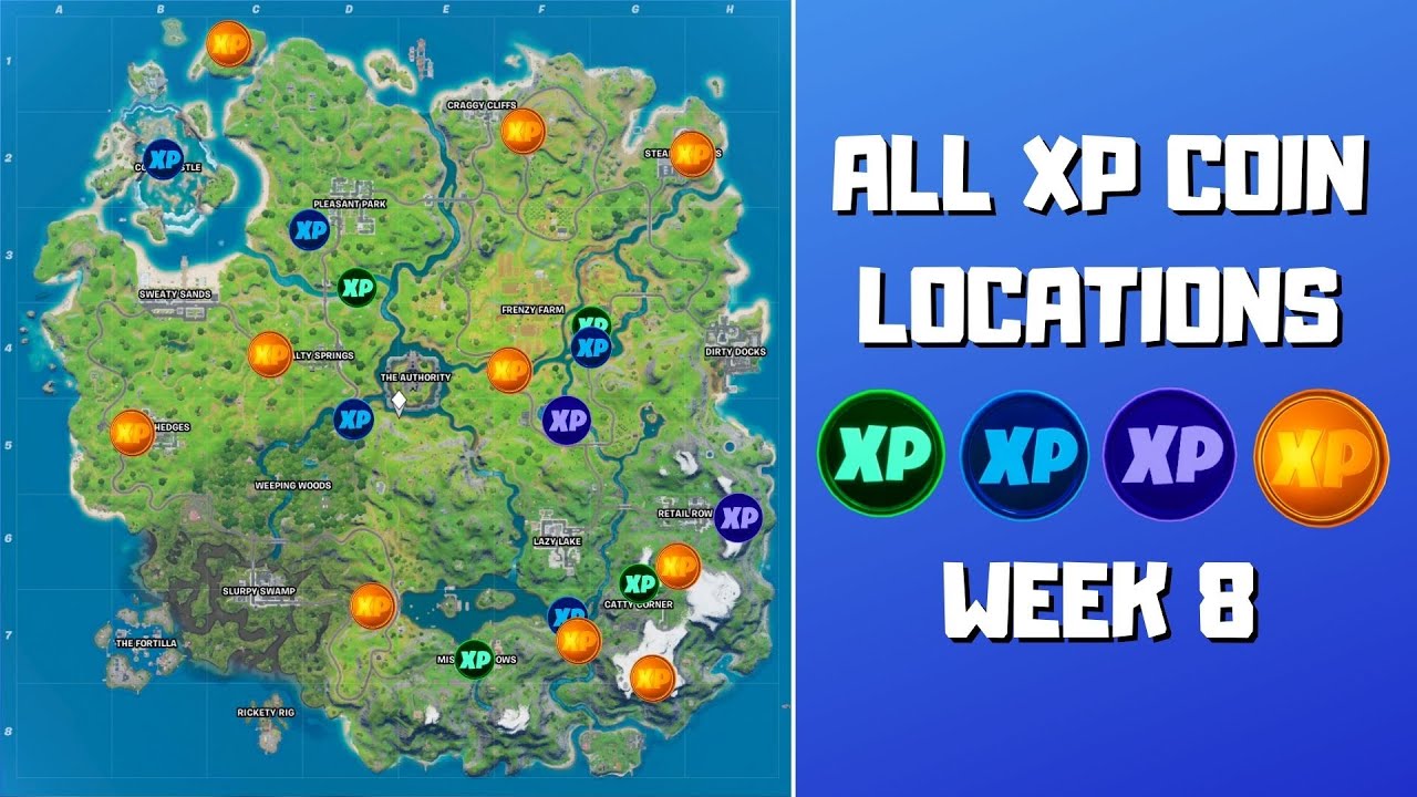 Fortnite Season 5 Week 9 XP coin locations: How to get Gold coin - GINX TV