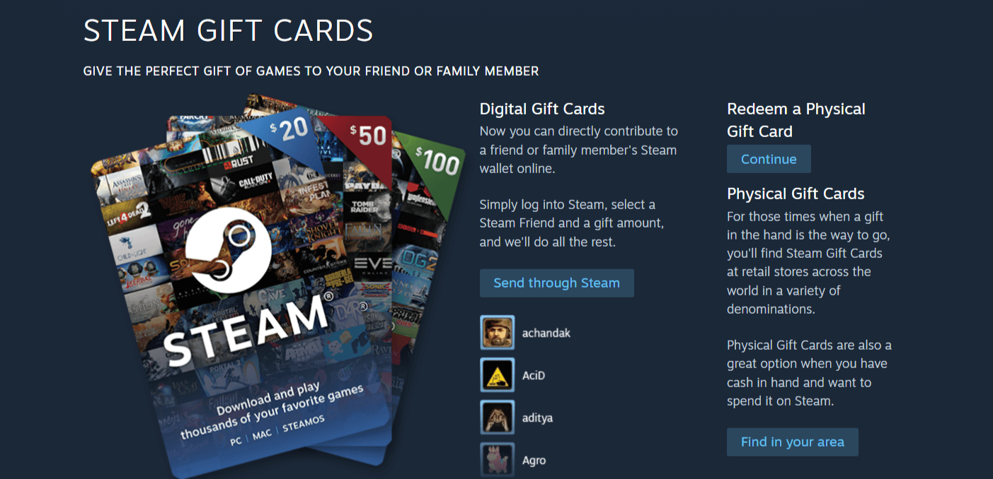 Steam Gift Card | Buy a code online from 10 € | cryptolog.fun