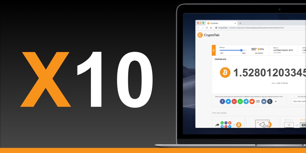 Get CryptoTab - Easy way for Bitcoin Mining
