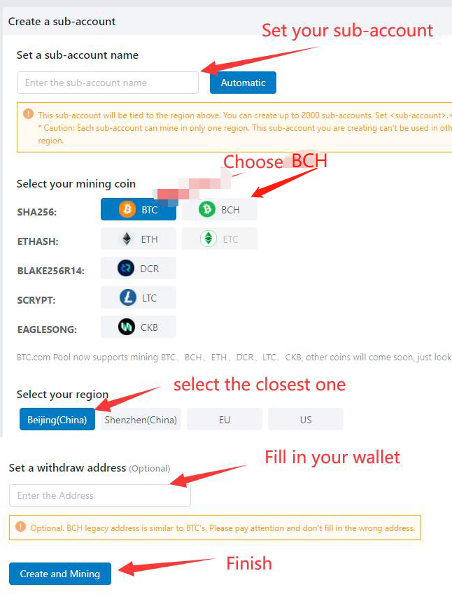 How to mine Bitcoin Cash | f2pool