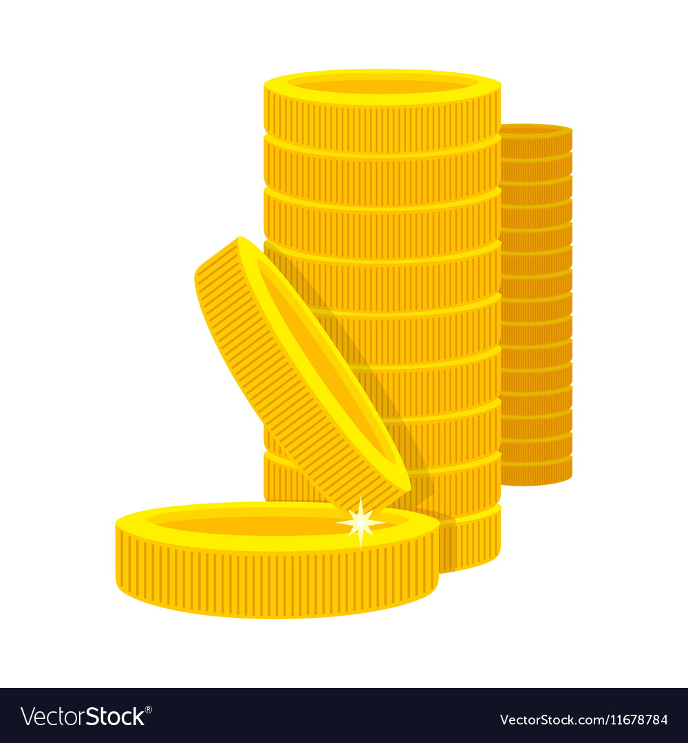 Coins stacks with arrow upwards - Free commerce icons