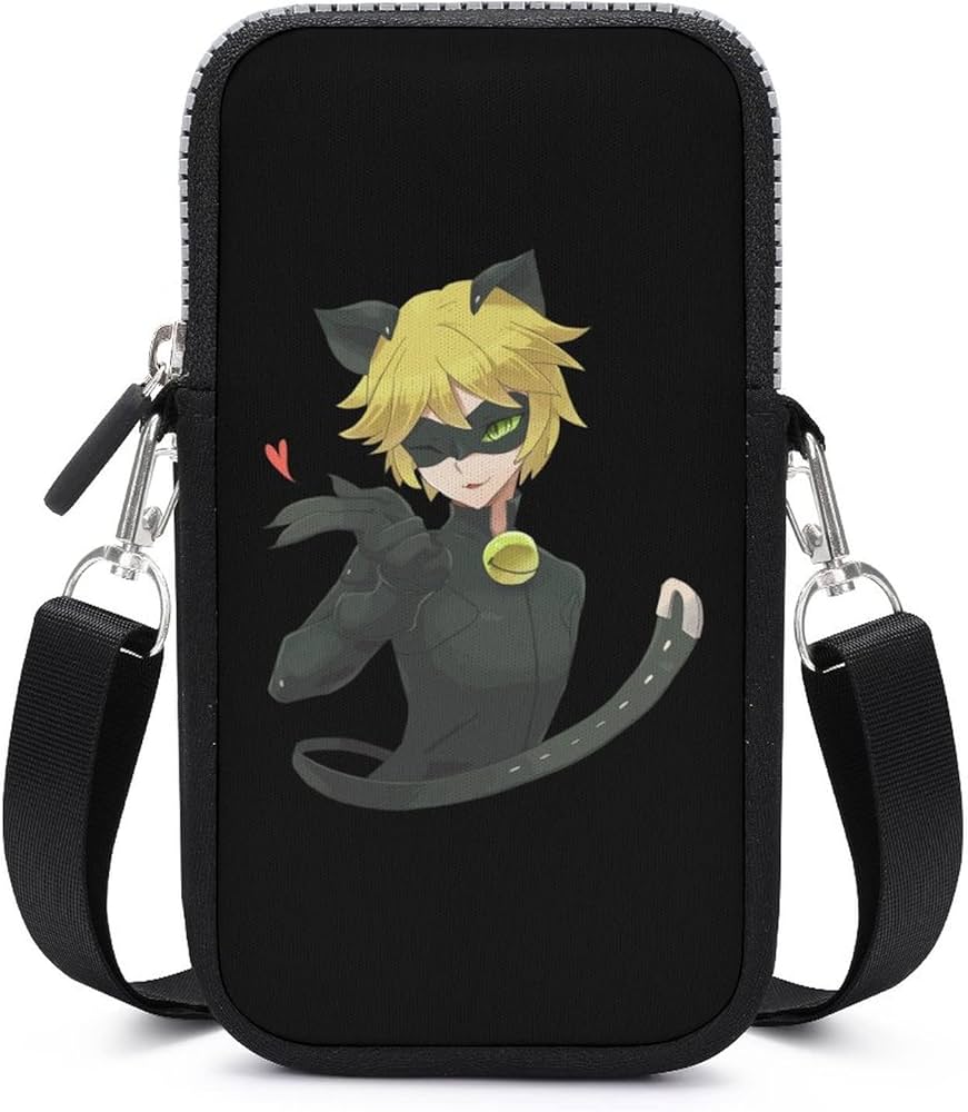 cryptolog.fun : Miraculous Ladybug - Pop N Swop Cat Noir Green Crossbody Bag