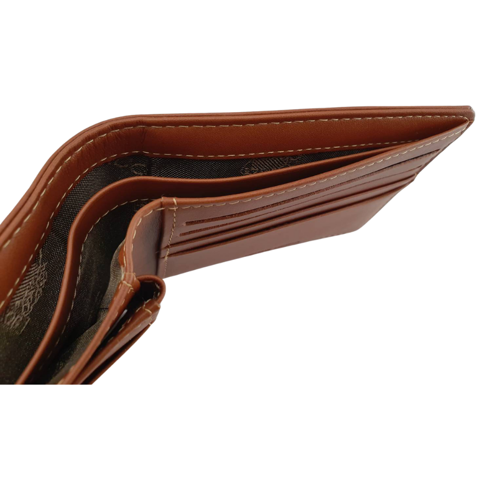 Soft leather flap middle wallet Ostrich -Philosophii <Philosophii>