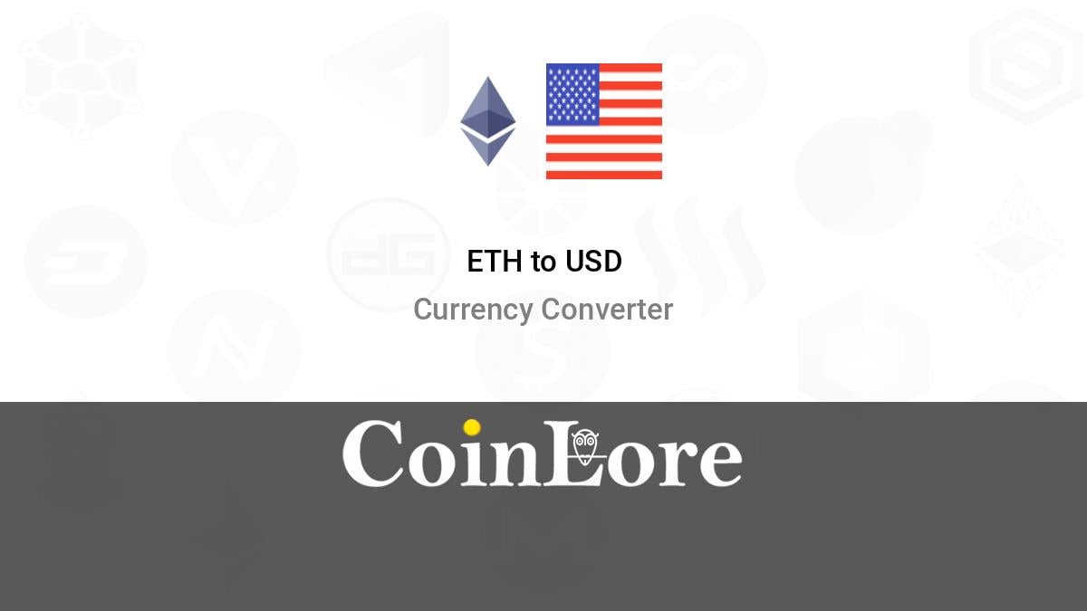 How much is ETH to USD? Use our One Click Converter - cryptolog.fun