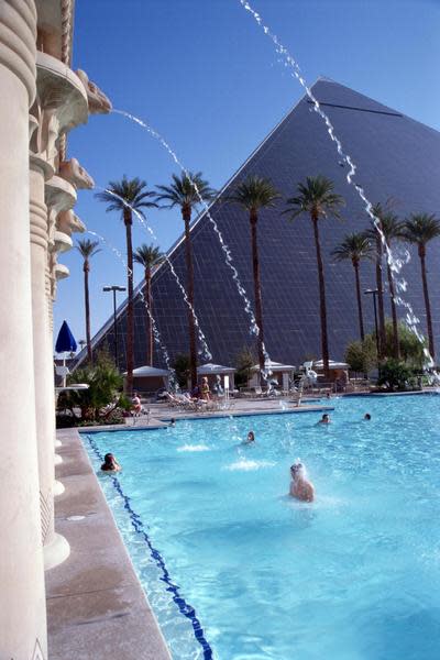 Luxor Hotel & Casino's Pool | Las vegas swimming pool, Pool, Las vegas