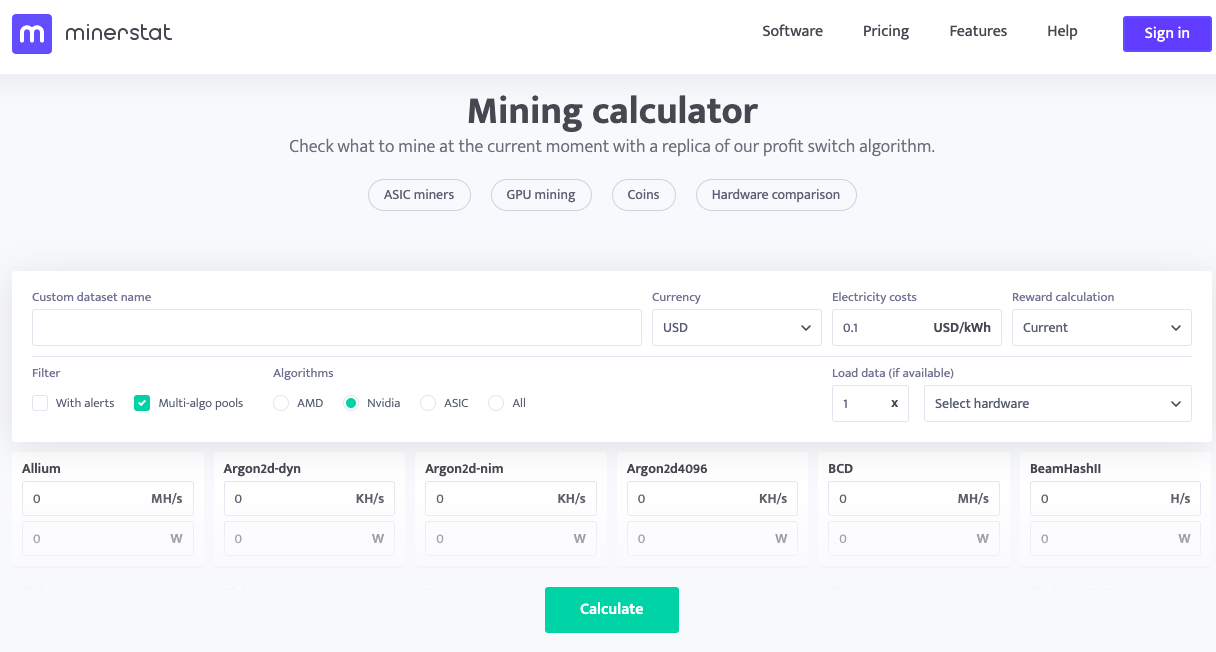 Mining Rig Builder and Profitability Calculator - ETH | OuterVision