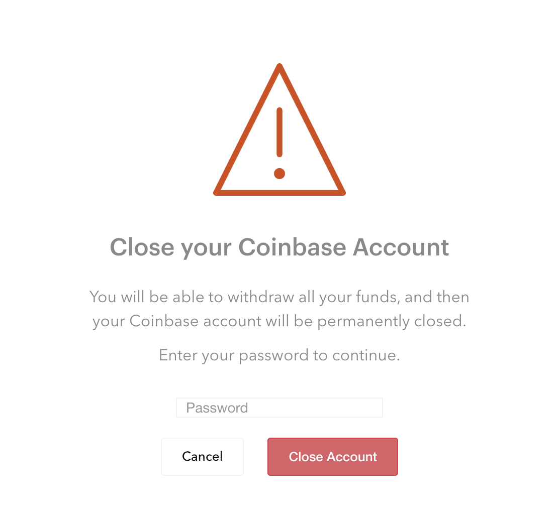 How to Delete a Coinbase Account