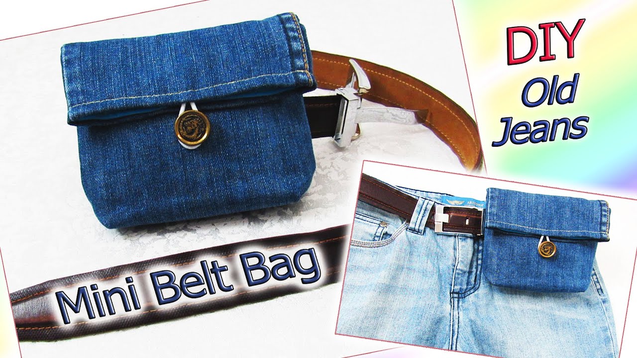 Small thrift store purse = DIY belt bag - Crafty Nest