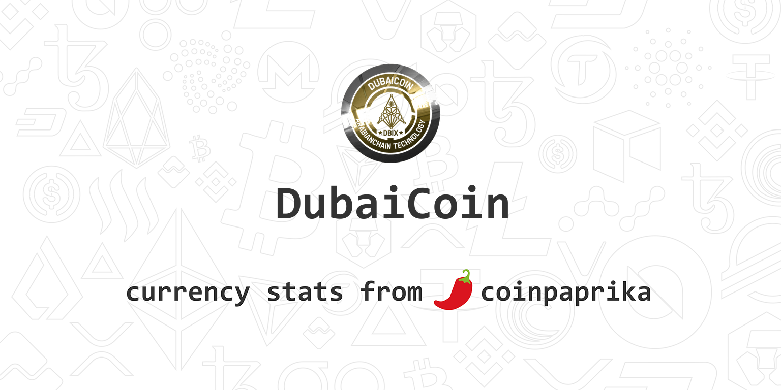 DubaiCoin Live Price Chart - The Coin Offering