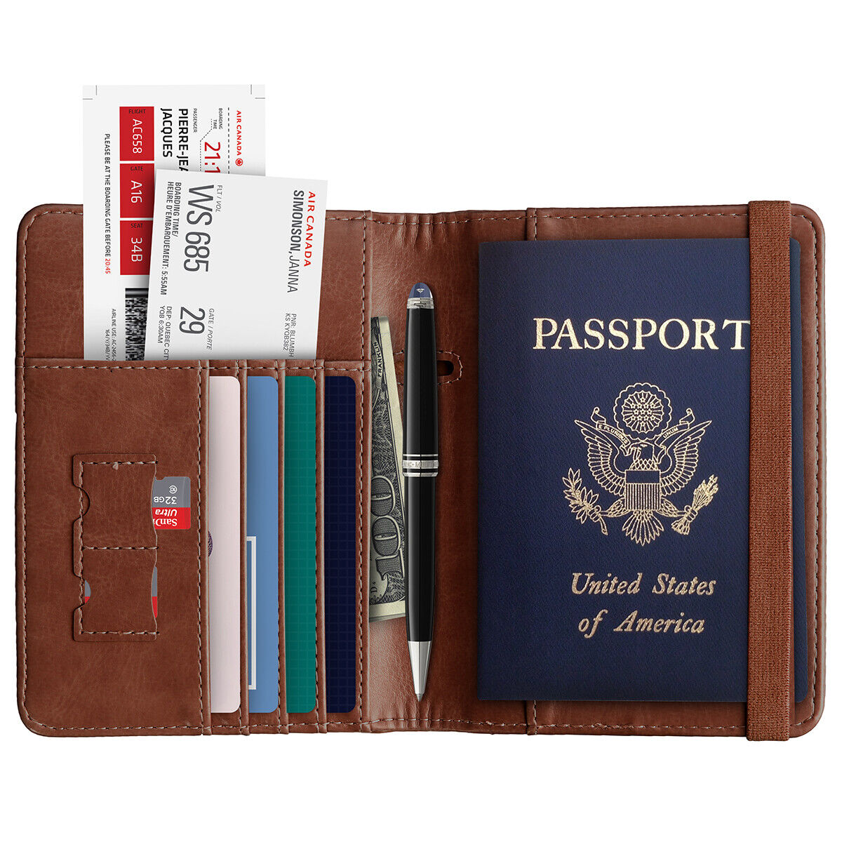 Leather Mens Wallet: Passport Wallet | wallets by KMM & Co.