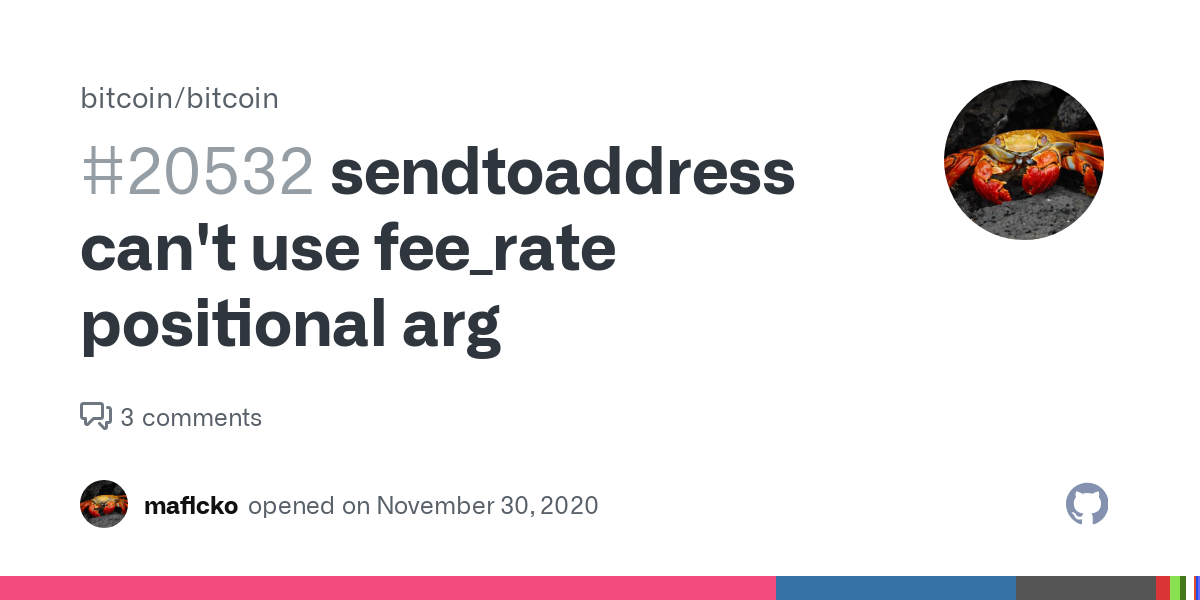 sendtoaddress — Bitcoin