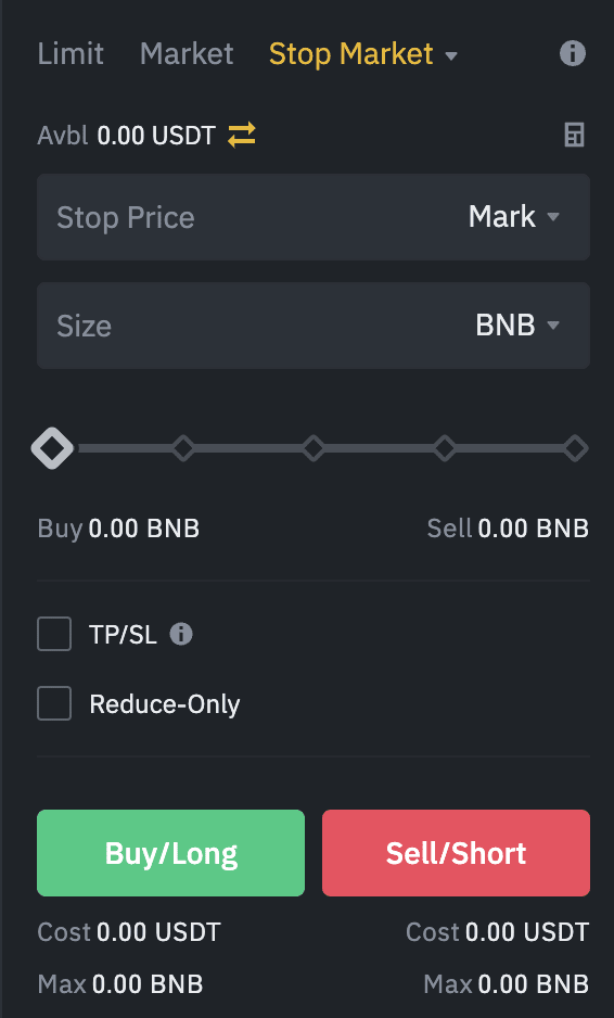 Binance Stop Loss Order