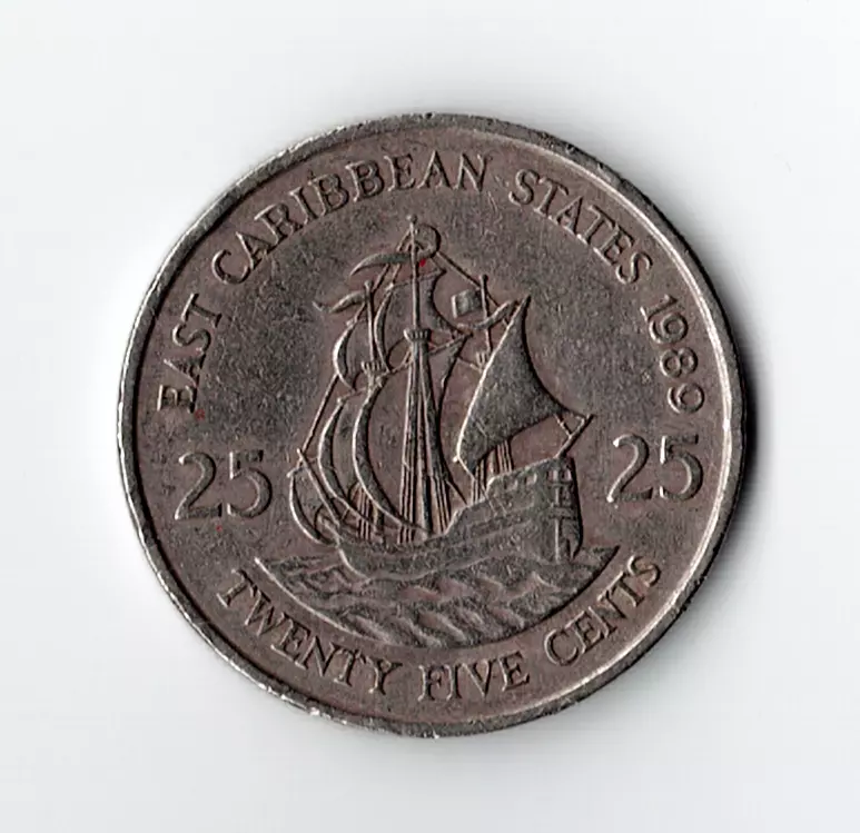 Eastern Caribbean States Elizabeth II 25 Cents Coin - NumizMarket