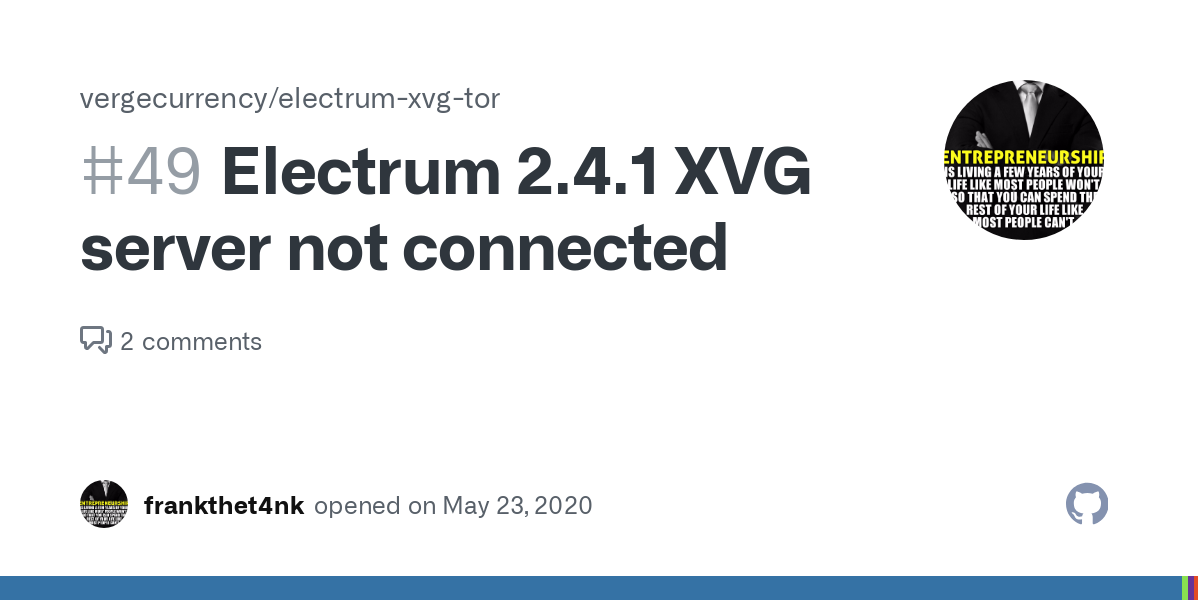 Verge electrum wallet not connected - Disconnected from the server | FIX