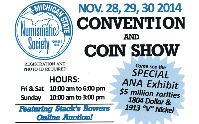 Show Schedule | SE Michigan Rare Coins & Bullion, LLC