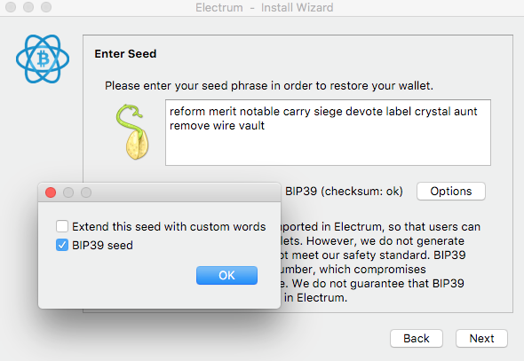 How to generate 24 words mnemonic seeds with Electrum - cryptolog.fun