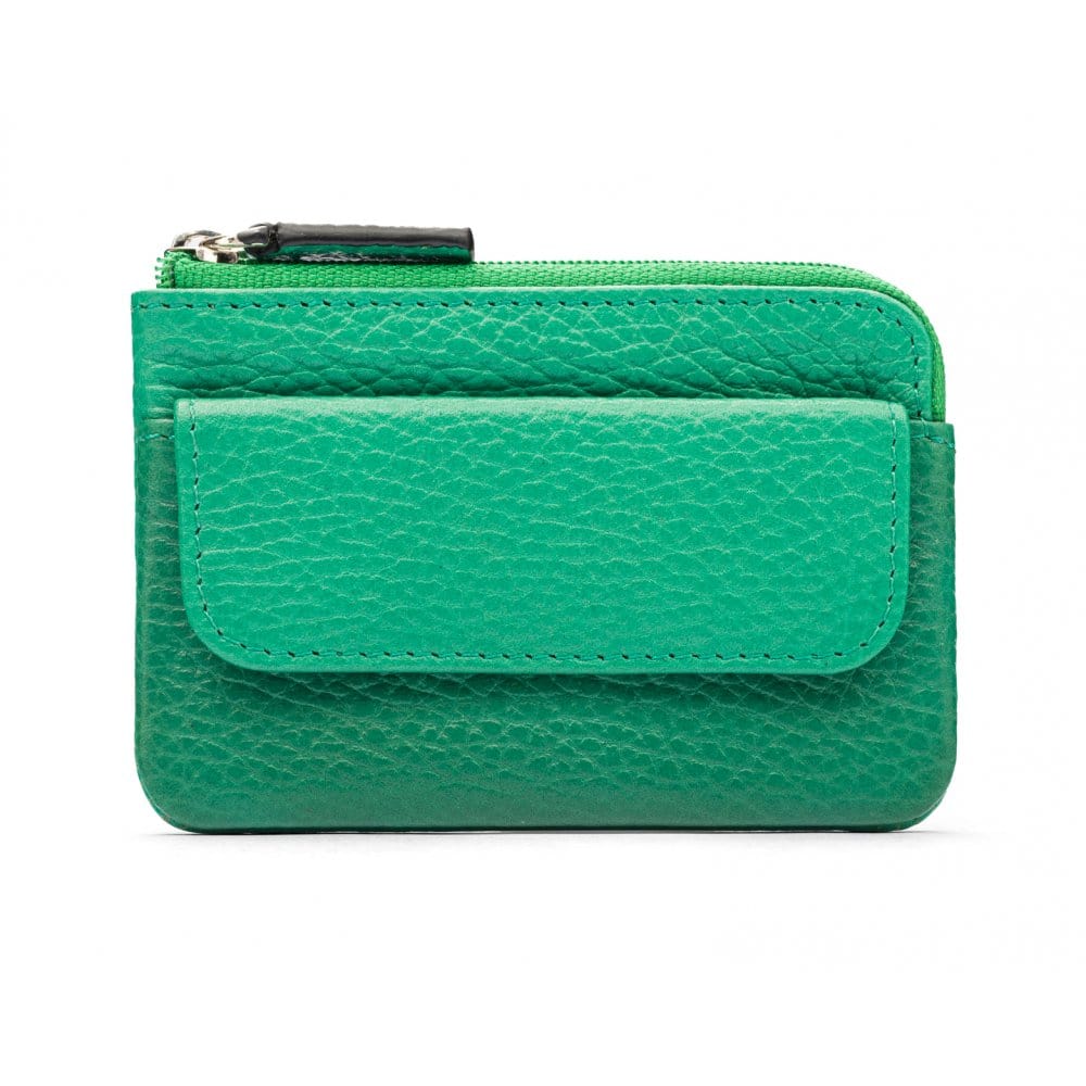 The Little Green Bag Card holder Wallet Clementine emerald | The Little Green Bag